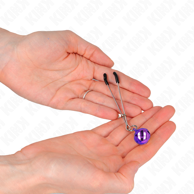 KINK - PINCES À TETONS MINCE CLOCHE VIOLET 7 CM