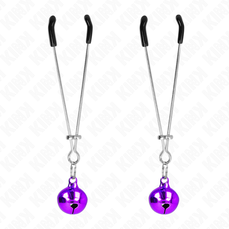 KINK - PINCES À TETONS MINCE CLOCHE VIOLET 7 CM