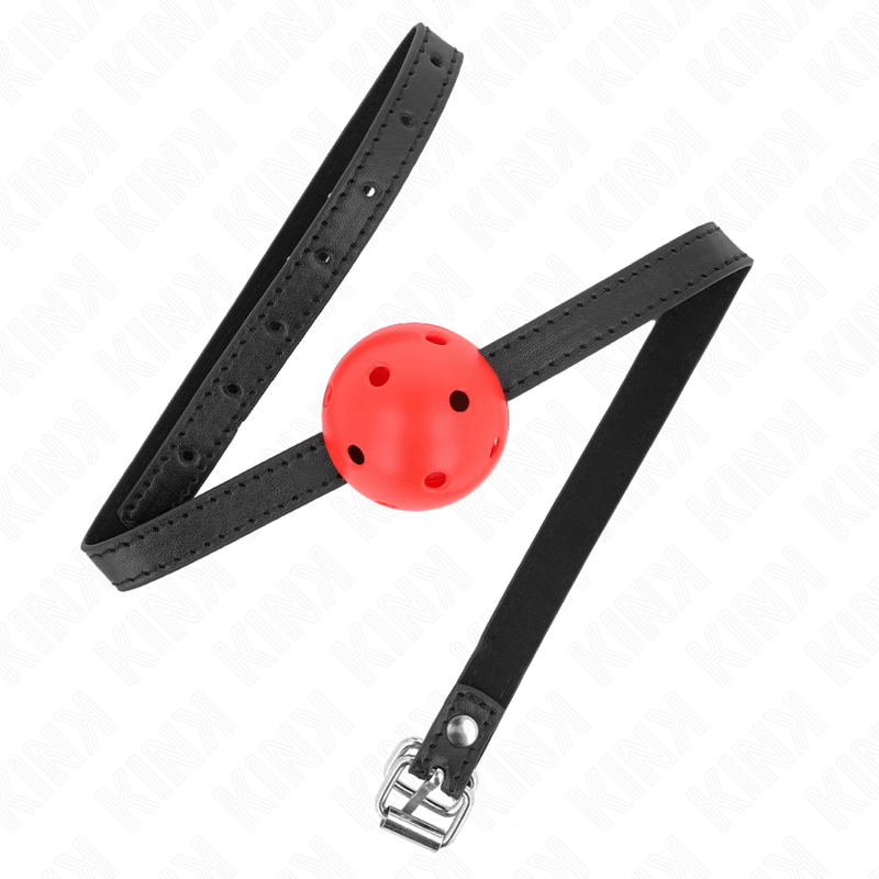 KINK - BÂILLON ROUGE RESPIRANT 4,5 CM 62 x 1,5 CM