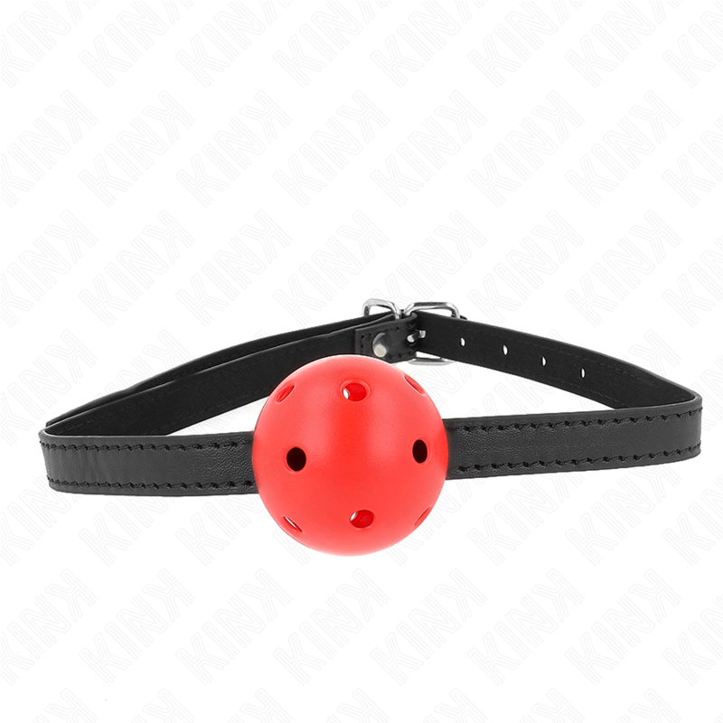 KINK - BÂILLON ROUGE RESPIRANT 4,5 CM 62 x 1,5 CM