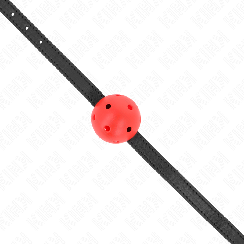 KINK - BÂILLON ROUGE RESPIRANT 4,5 CM 62 x 1,5 CM