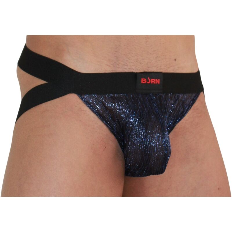 BURN - JOCKSTRAP 006 BRILLANT BLEU ET NOIR