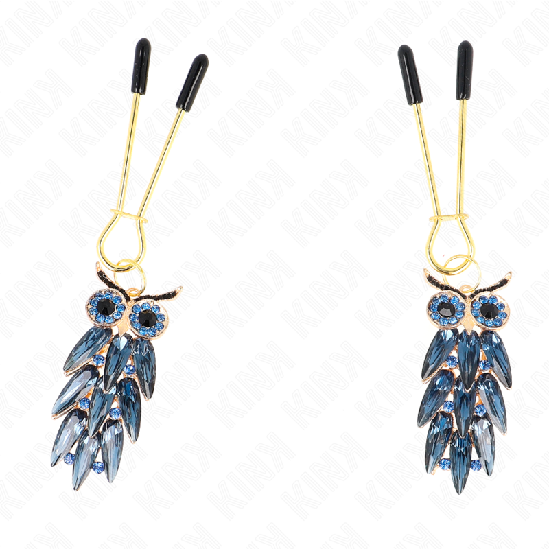 KINK - PINCES À TETONS PENDENTIF CHOUETTE 6 CM