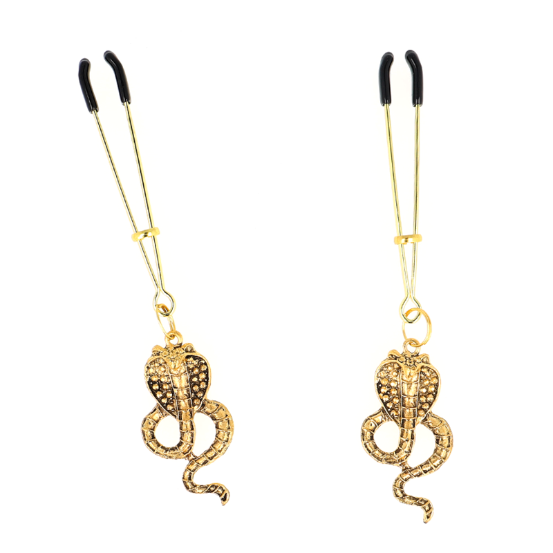 KINK - PINCES À TETONS PENDENTIF COBRA 6 CM