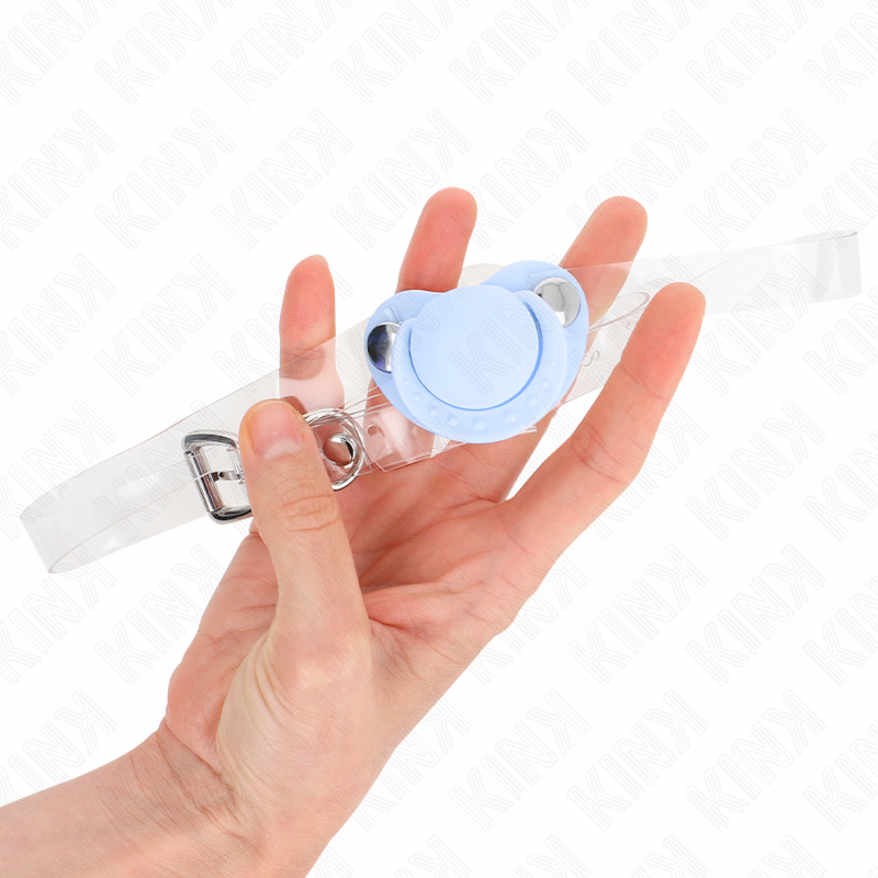 KINK - BAILLON FORME DE SUCETTE BLEU CLAIR 5,5 x 4 CM AJUSTABLE 43-60 CM