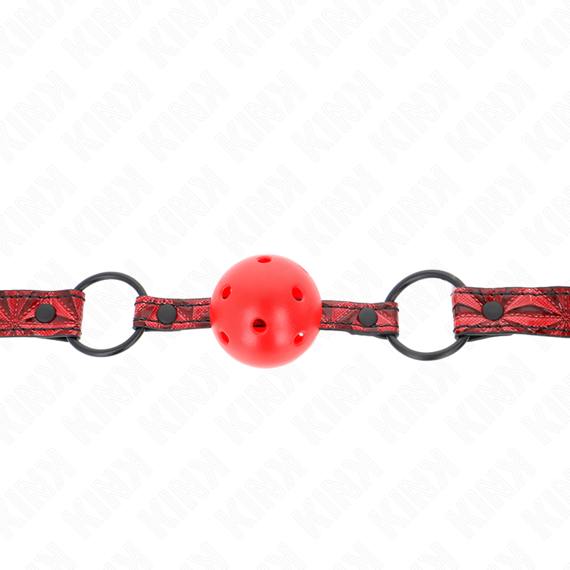 KINK - BAILLON MOTIF DIAMANT 4,5 CM GAG MODÈLE 1 64,5 CM RÉGLABLE 42-60 CM