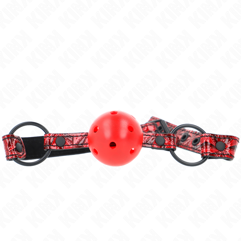 KINK - BAILLON MOTIF DIAMANT 4,5 CM GAG MODÈLE 1 64,5 CM RÉGLABLE 42-60 CM