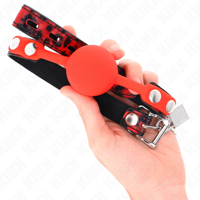 KINK - MODÈLE 2 BAILLON EN SILICONE 4 CM BAG AVEC SERRURE 60 x 2 CM