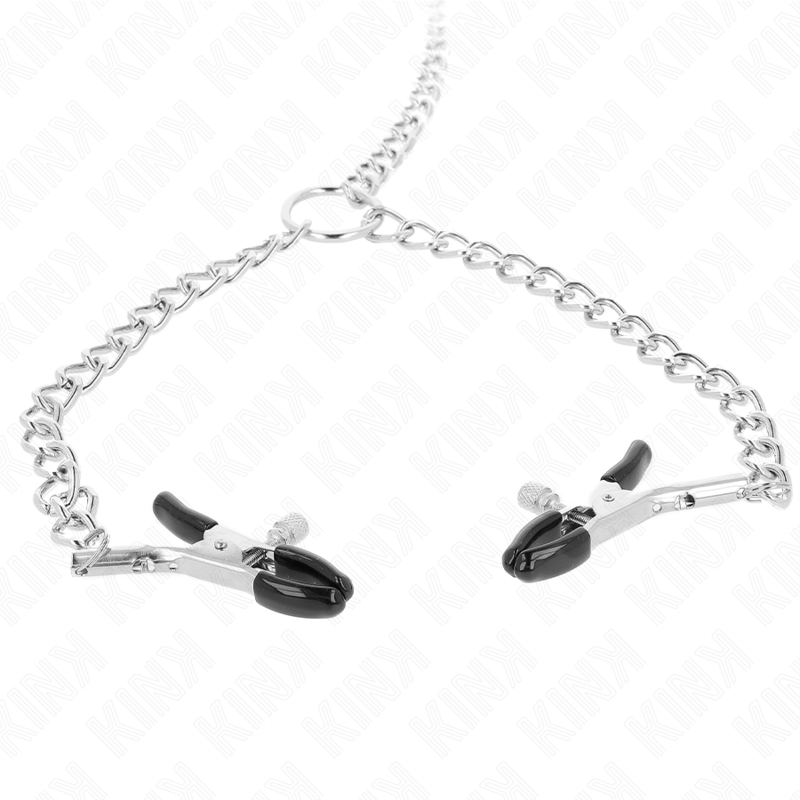 KINK - 4 PINCES À TETONS CHAÎNE 32 CM AVEC PETITES CHAÎNES 14 CM