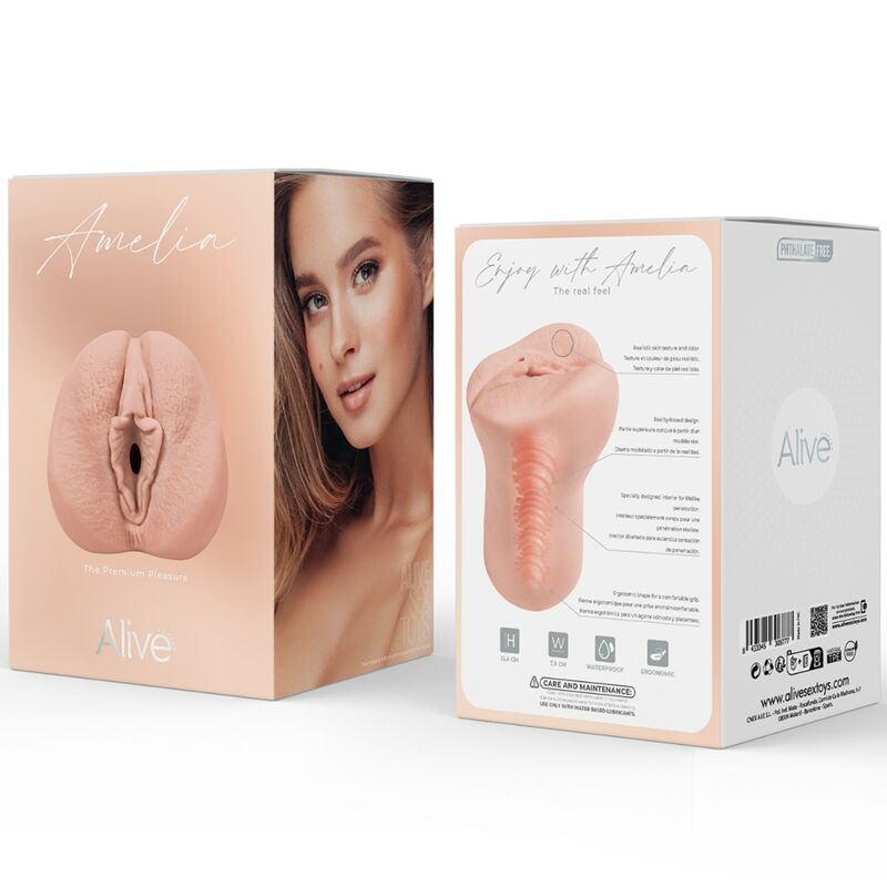 ALIVE - MASTURBATEUR MASCULIN FLEX VAGINAL TAILLE M