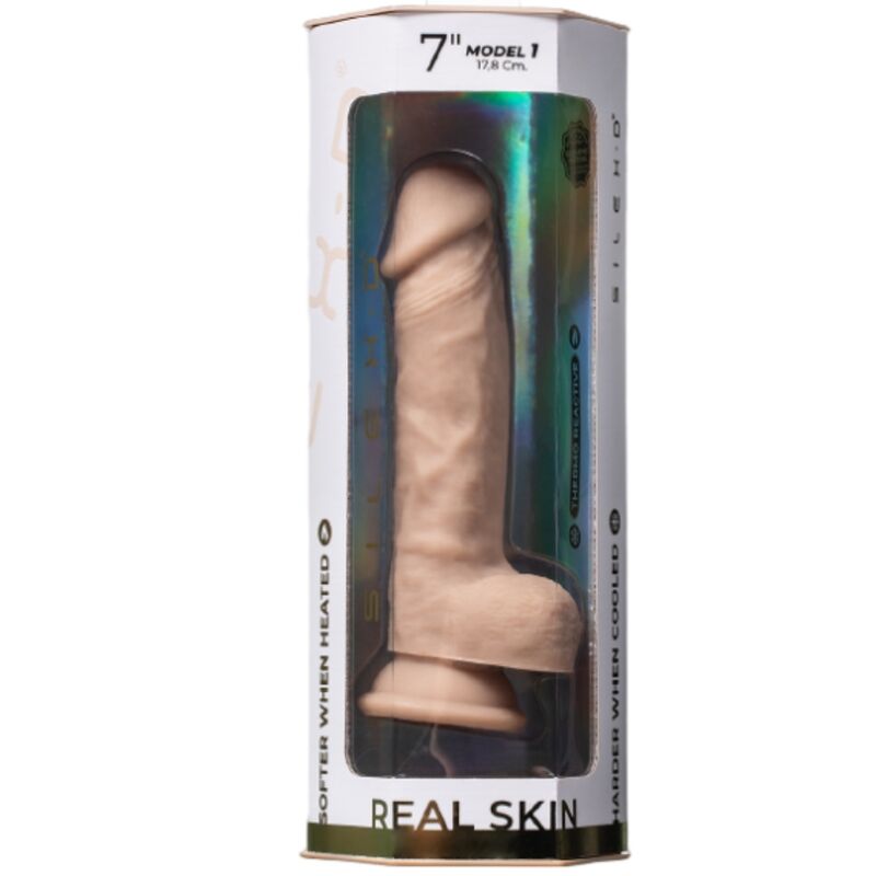 SILEXD - MODÈLE 1 GODE VENTOUSE RÉALISTE PREMIUM SILEXPAN SILICONE 21.5 CM