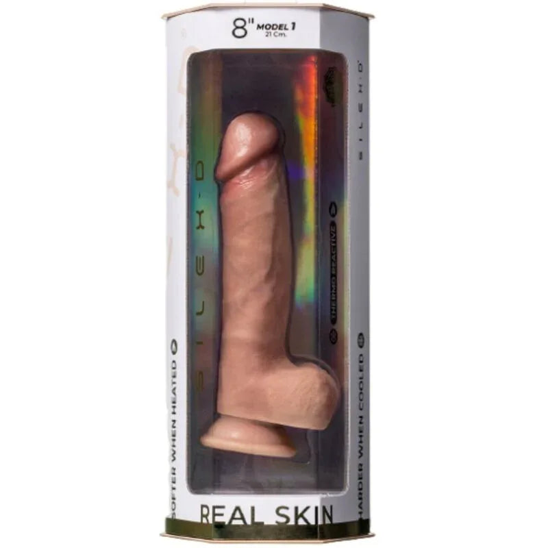 SILEXD - Gode Ventouse Silicone Premium 21cm Caramel - Incandessens