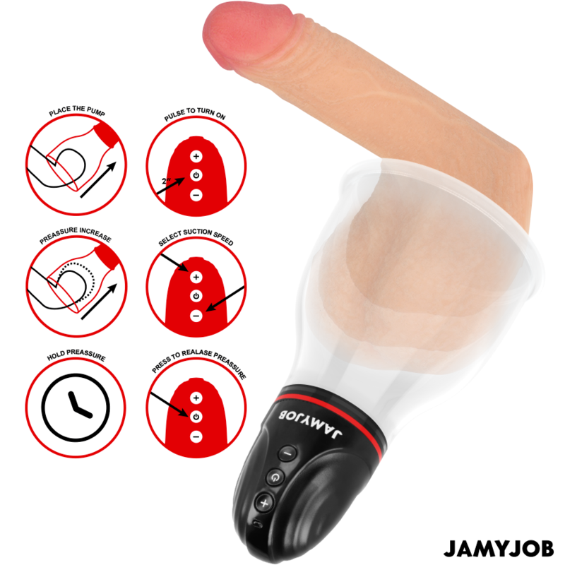 JAMYJOB - POMPE AUTOMATIQUE XPAND LITE 3 NIVEAUX D'ASPIRATION GRIS