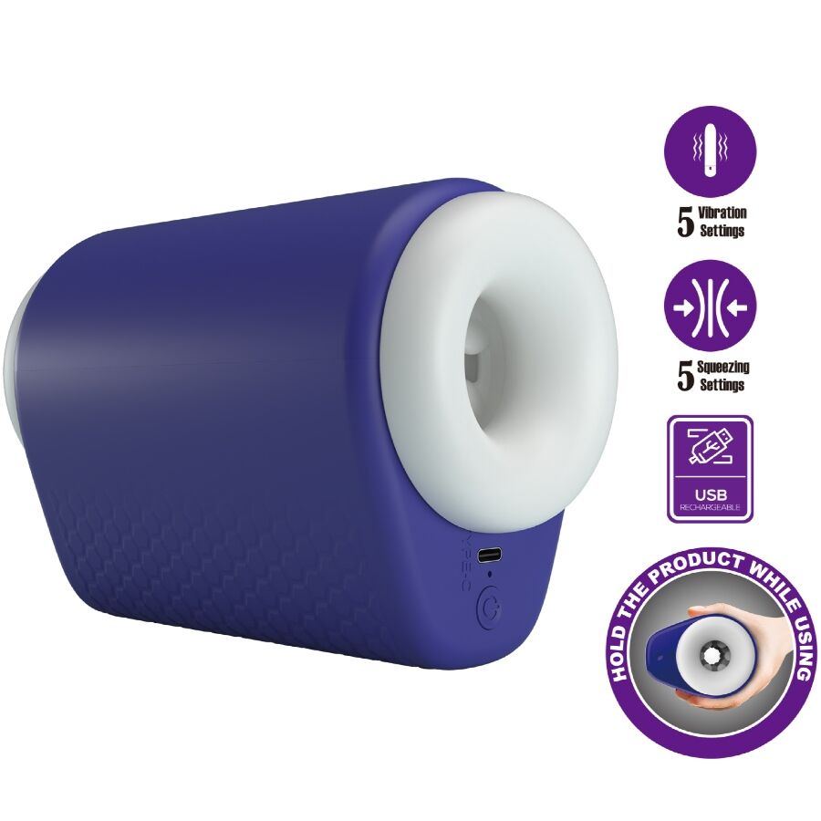 PRETTY LOVE - MASTURBATEUR POUR HOMME DJ LADY AVEC VIBRATION VIOLET