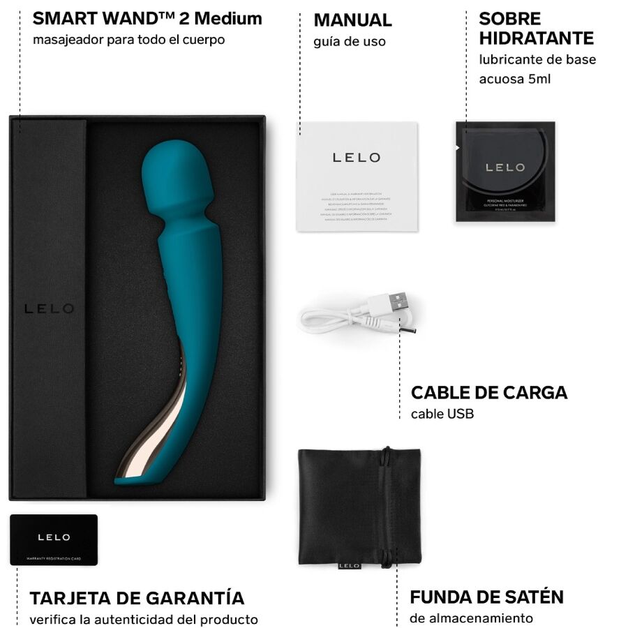 LELO - SMART WAND 2 MEDIUM MASSEUR AQUA