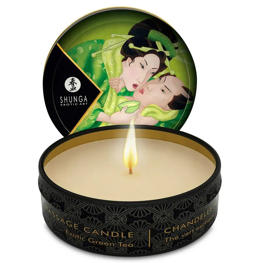 SHUNGA - BOUGIE DE MASSAGE THE VERT 30 ML - Incandessens