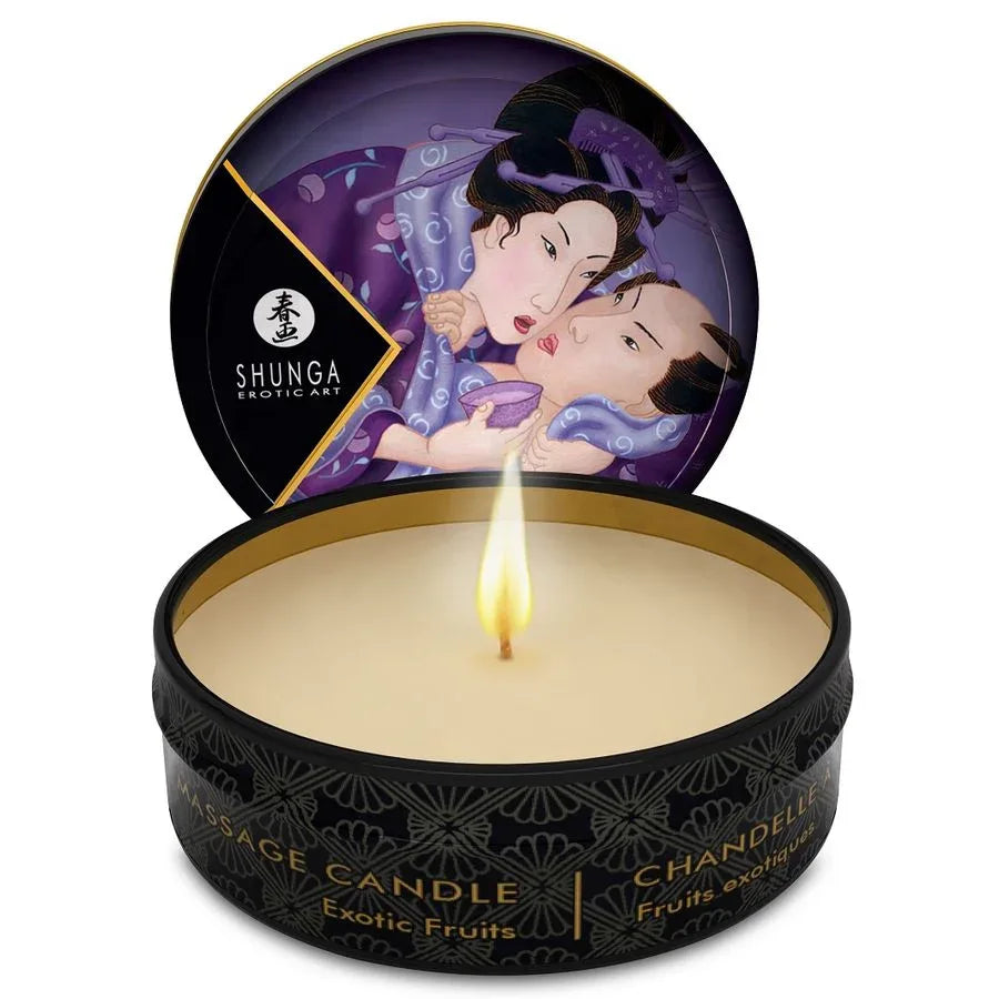 SHUNGA - BOUGIE DE MASSAGE FRUITS EXOTIQUES 30 ML - Incandessens