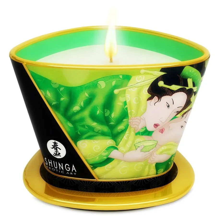 SHUNGA - BOUGIE DE MASSAGE THE VERT 170 ML - Incandessens