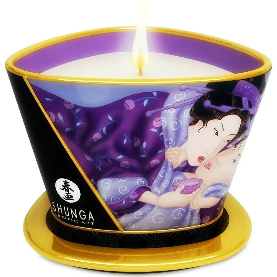 SHUNGA - BOUGIE DE MASSAGE FRUITS EXOTIQUES 170 ML - Incandessens