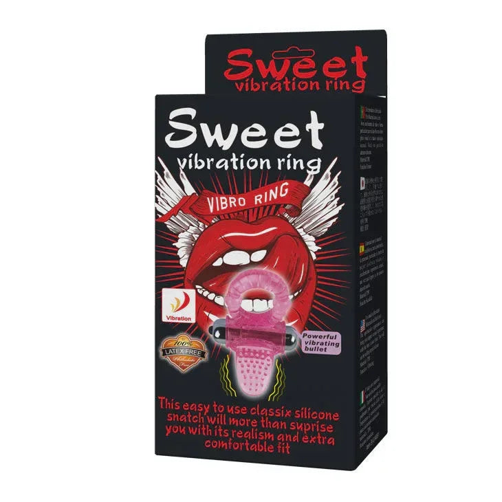 BAILE - ANNEAU VIBRANT PÉNIS ROSE SWEET 10 RYTHMES STIMULATEUR CLITORIS - Incandessens