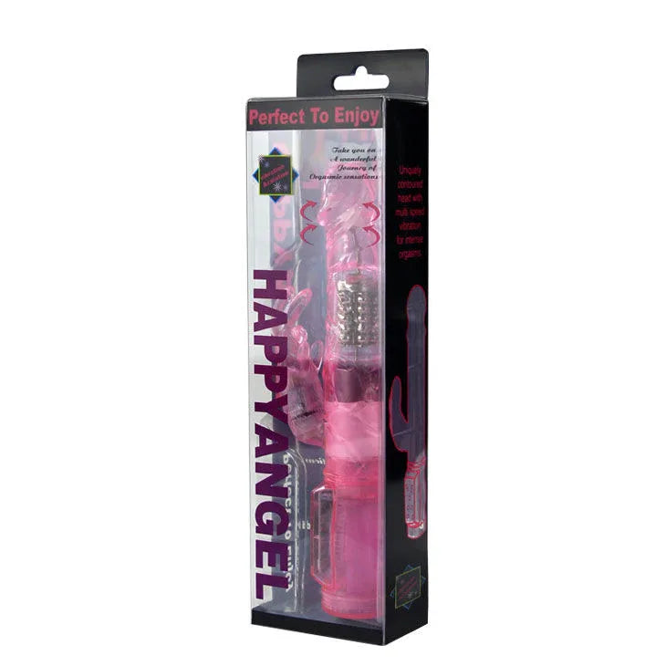 BAILE - MINI ROTATEUR LAPIN ROSE AVEC SUPERSTIMULATEUR - Incandessens