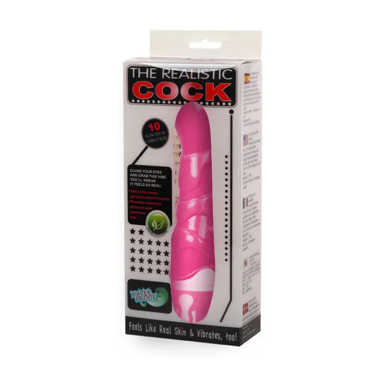 BAILE - VIBROMASSEUR RÉALISTE ROSE 21.8 CM - Incandessens