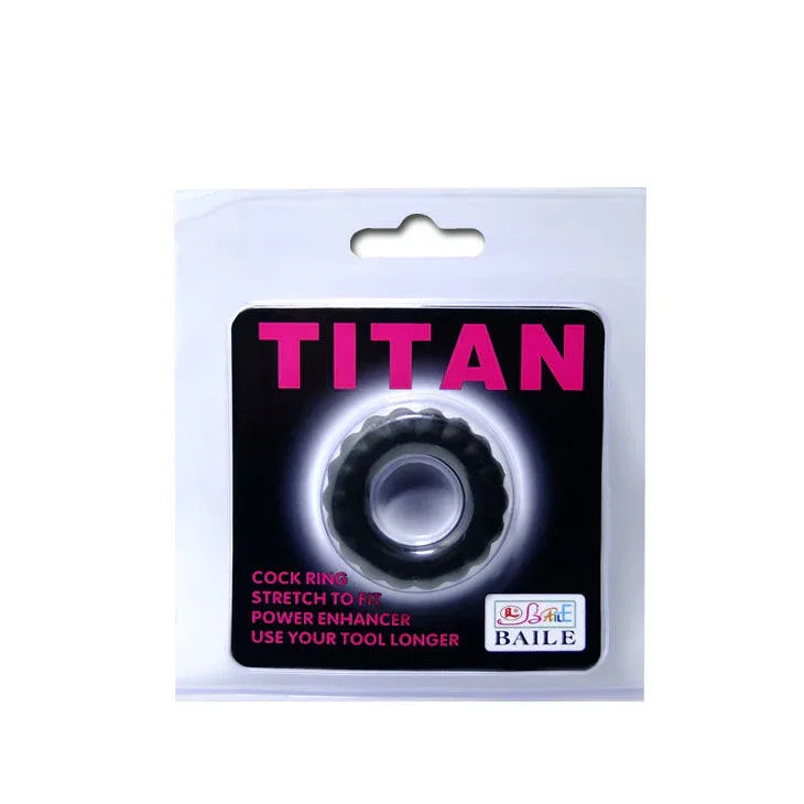 BAILE - COCKRING TITAN NOIR 2 CM - Incandessens