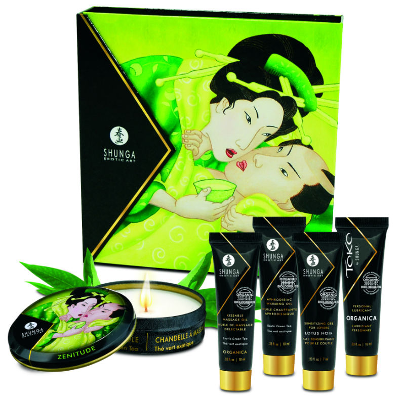 SHUNGA - KIT MASSAGE THÉ VERT BIO SECRET GEISHA