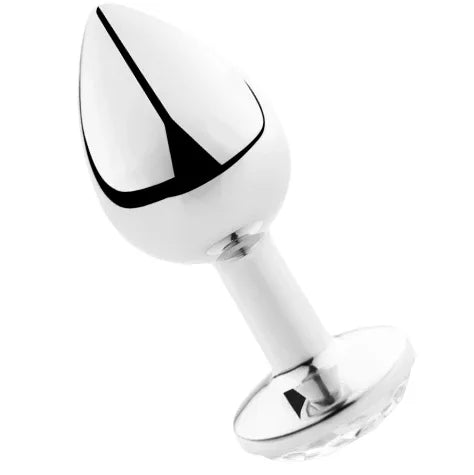SECRETPLAY - PLUG ANAL TRANSPARENT ALUMINIUM 8 CM - Incandessens