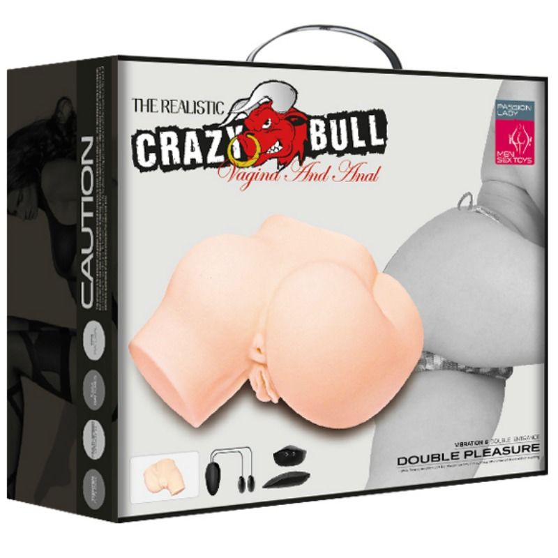 CRAZY BULL - FESSIER AVEC VAGIN ET ANUS RÉALISTES ET VIBRATION