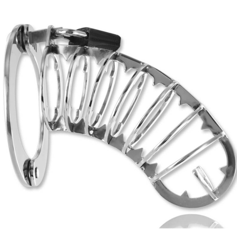 METAL HARD - CAGE DE CHASTETE AVEC SERRURE 14 CM