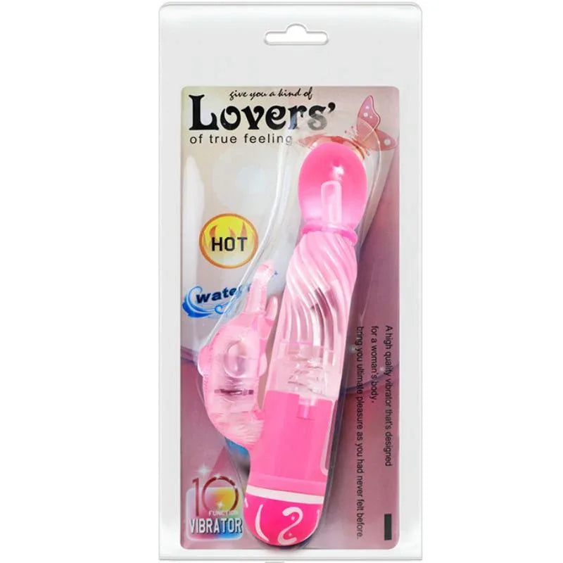 BAILE - VIBRATEUR MULTIVITESSES AVEC STIMULATEUR ROSE - Incandessens