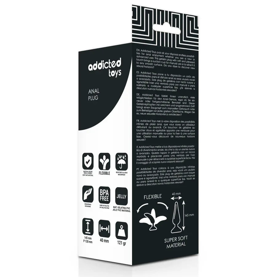 ADDICTED TOYS - PLUG ANAL 14.5 CM NOIR - Incandessens