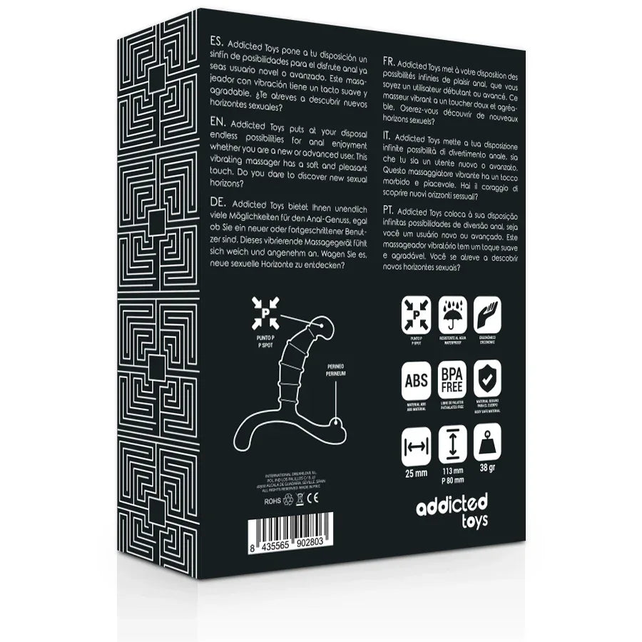 ADDICTED TOYS - PLAISIR ANAL PROSTATE NOIR - Incandessens
