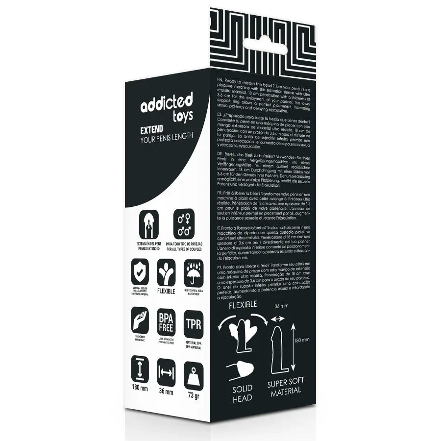 ADDICTED TOYS - ALLONGEZ VOTRE PÉNIS 18 CM - Incandessens