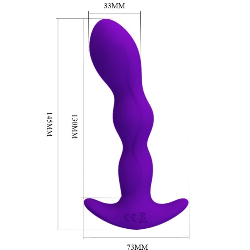 PRETTY LOVE - MASSEUR ANAL 12 MODES DE VIBRATION LILAS