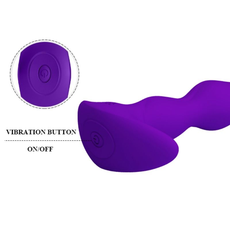 PRETTY LOVE - MASSEUR ANAL 12 MODES DE VIBRATION LILAS
