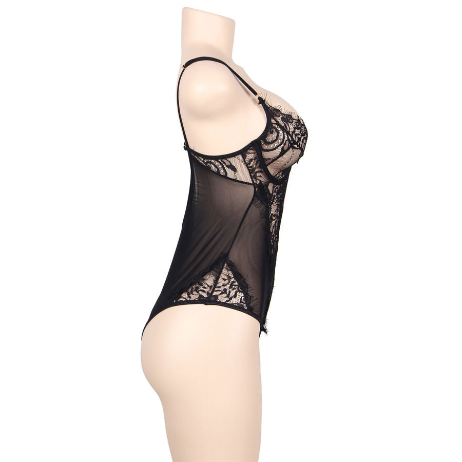 SUBBLIME - BODY QUEEN PLUS DENTELLE FLORALE NOIR