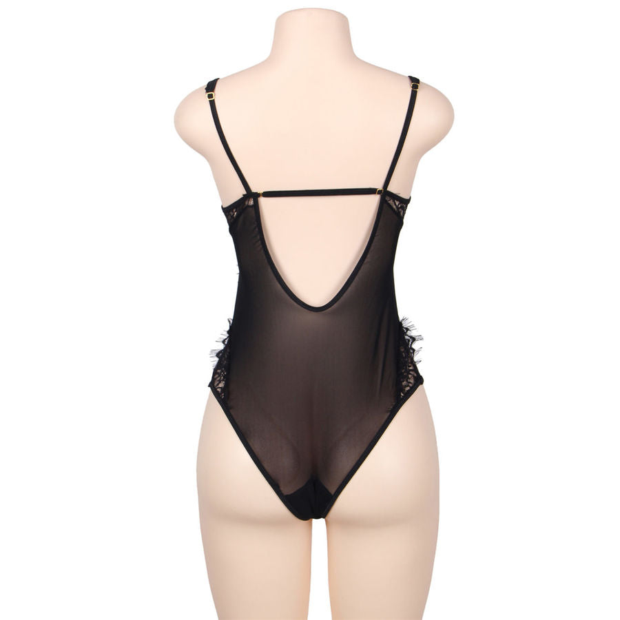 SUBBLIME - BODY QUEEN PLUS DENTELLE FLORALE NOIR