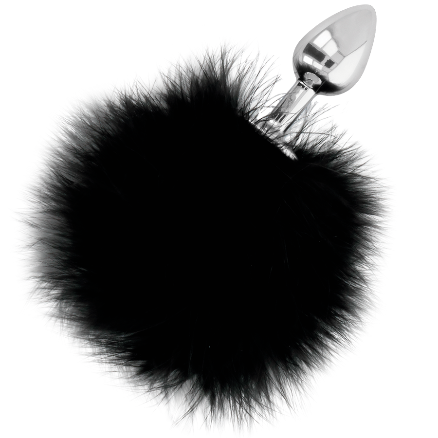 DARKNESS - PLUG ANAL AVEC QUEUE NOIR 7 CM