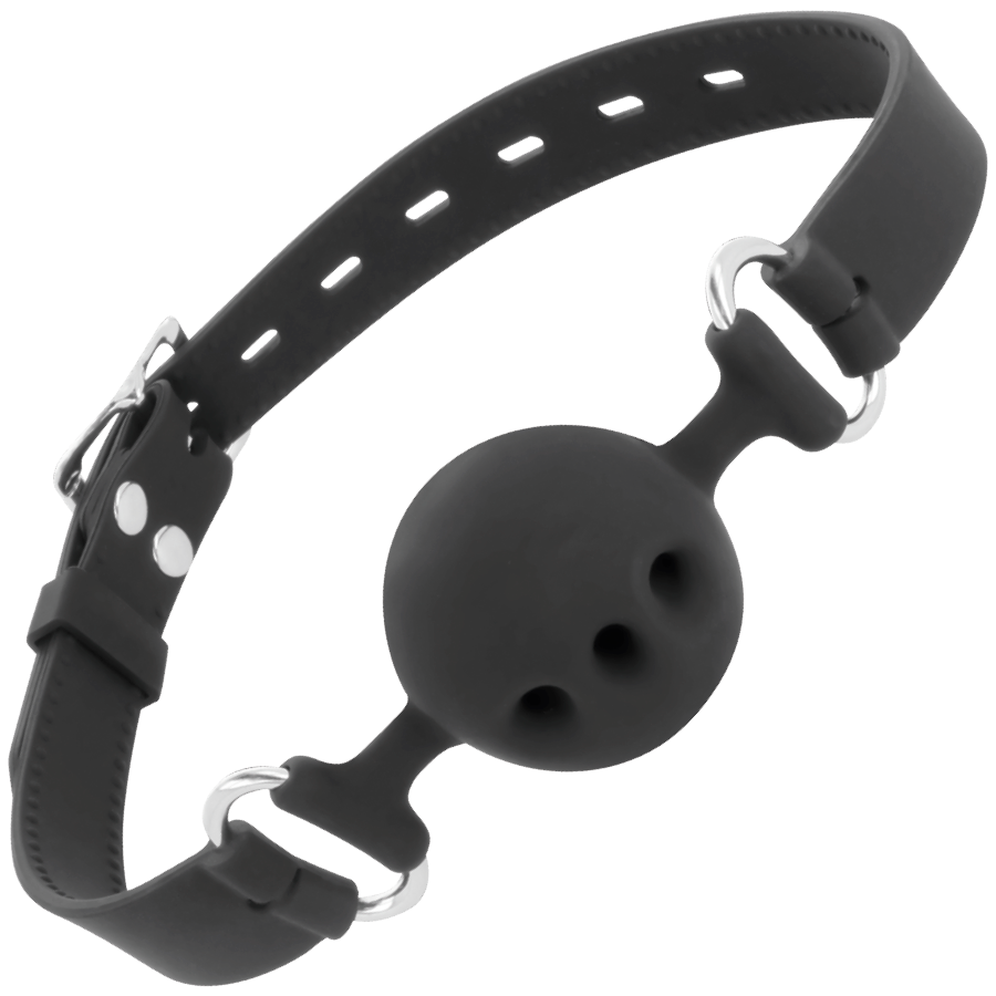 DARKNESS - BAILLON EN SILICONE RESPIRANT NOIR