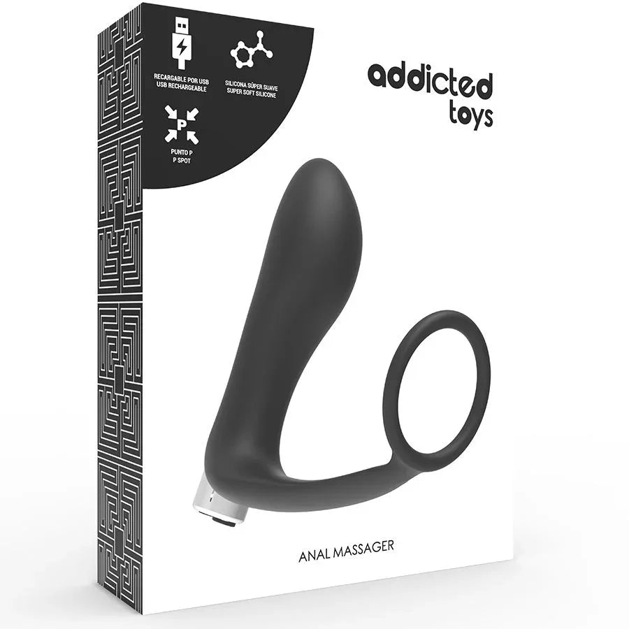 ADDICTED TOYS - COCKRING MASSEUR PROSTATIQUE RECHARGEABLE - Incandessens