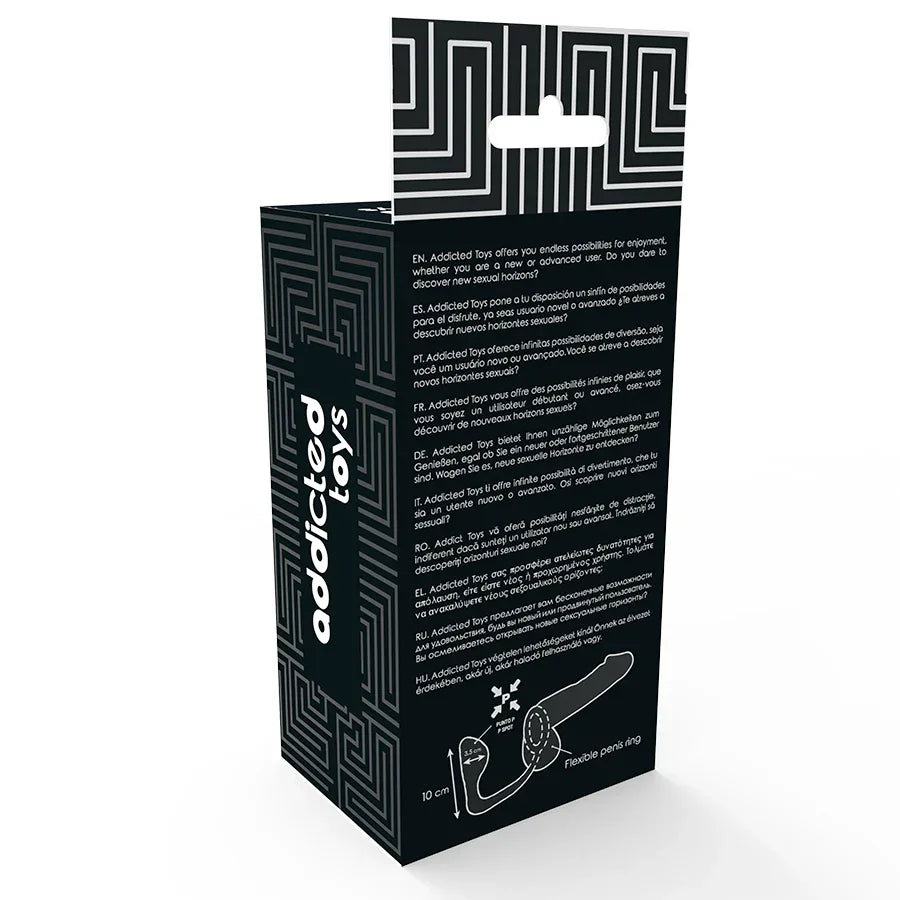ADDICTED TOYS - PLUG ANAL AVEC ANNEAU PÉNIS NOIR - Incandessens