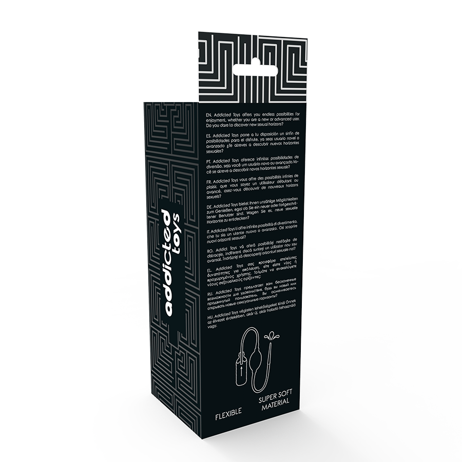 ADDICTED TOYS - POIRE DE LAVEMENT ANAL NOIR - TPE HYPOALLERGÉNIQUE