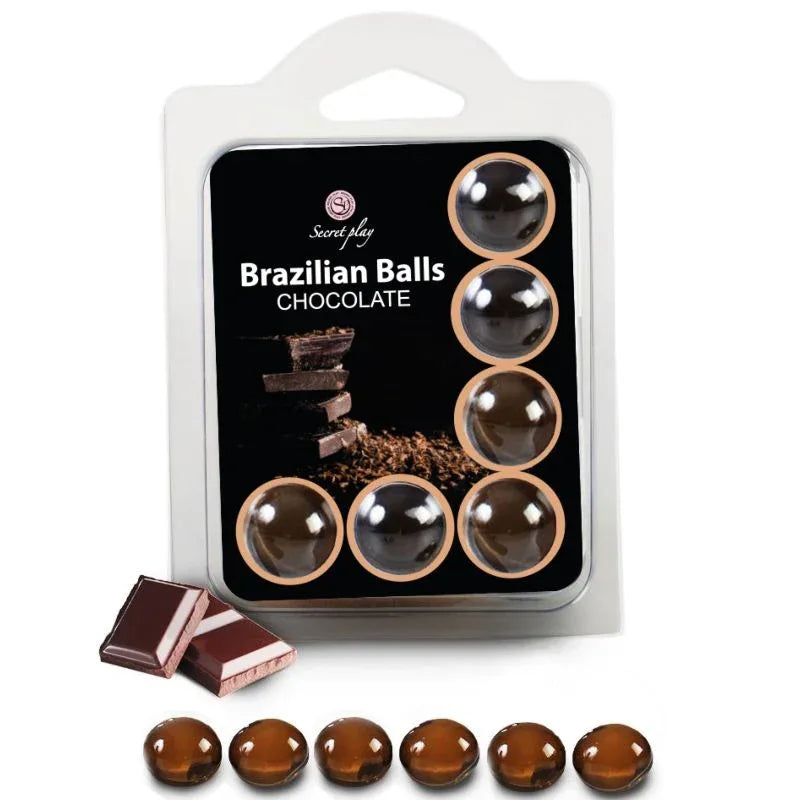 SECRETPLAY - SET 6 BOULES BRÉSILIENNES CHOCOLAT - Incandessens
