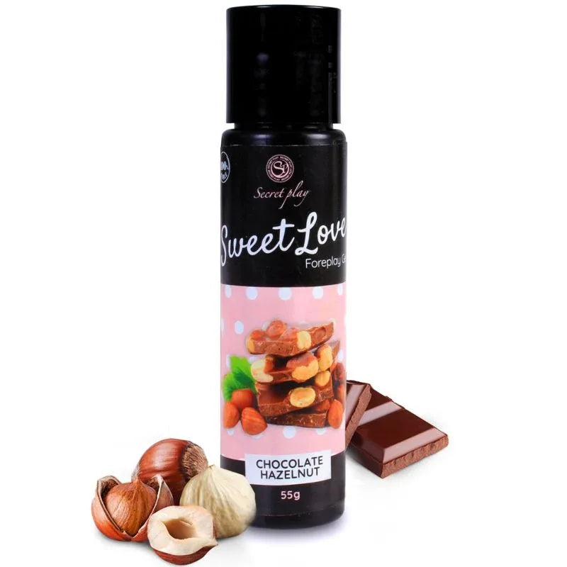 SECRETPLAY - GEL SWEET LOVE CHOCOLAT A LA NOISETTE 60 ML - Incandessens