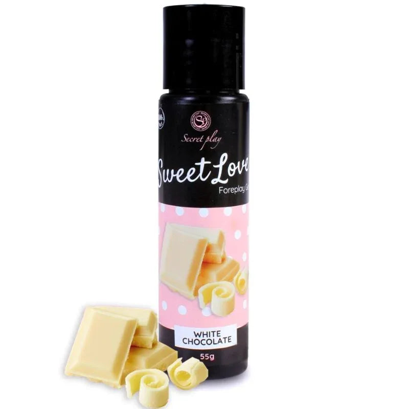 SECRETPLAY - GEL SWEET LOVE CHOCOLAT BLANC 60 ML - Incandessens