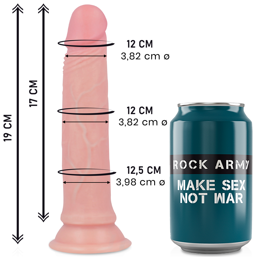 ROCKARMY - GODE SILICONE LIQUIDE PREMIUM AVENGER REALISTIC 19 CM -O- 3.98 CM