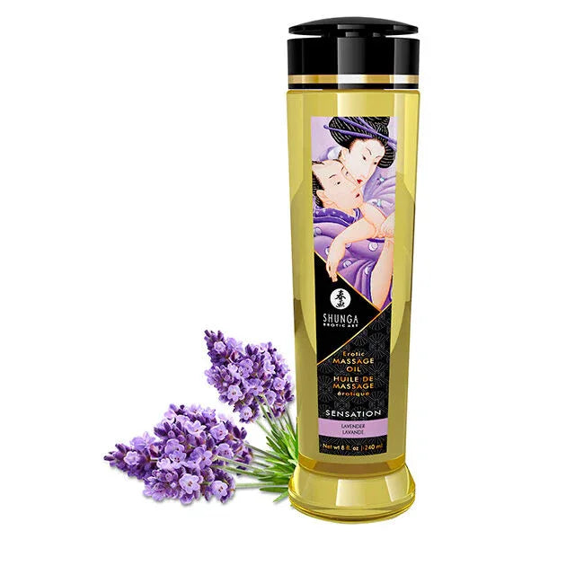 SHUNGA - HUILE DE MASSAGE ÉROTIQUE SENSATION 240 ML - Incandessens