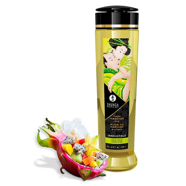 SHUNGA - HUILE DE MASSAGE ÉROTIQUE IRRESISTIBLE 240ML - Incandessens